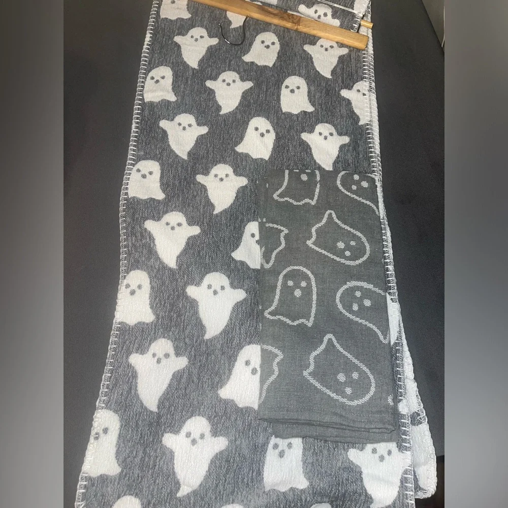 💕Cupcakes and Cashmere Halloween Ghost Table Runner & Set of Ghost Hand Towels